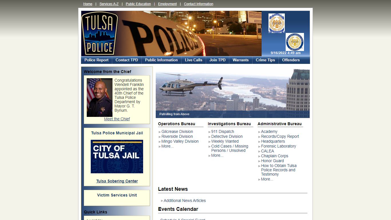 Tulsa Police Department - Homepage